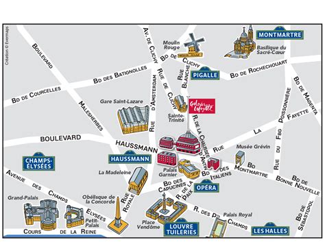 galeries lafayette haussmann map.